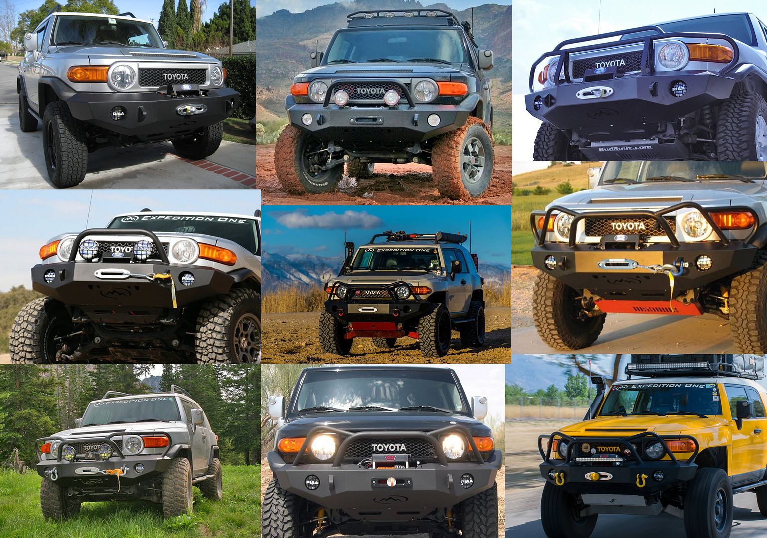 THE NEW COMPLETE FRONT BUMPER LISTING COMPARISON THREAD visual data 6